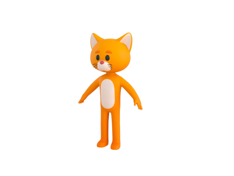 Carattere169 Gatto Modello 3D .c4d .max .obj .3ds .fbx .stl .blend 