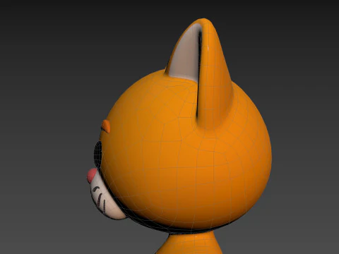 Carattere169 Gatto Modello 3D