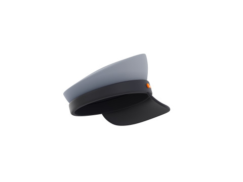 Prop051 Captain Hat 3D Модель