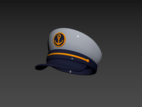 Prop051 Captain Hat 3D Модель