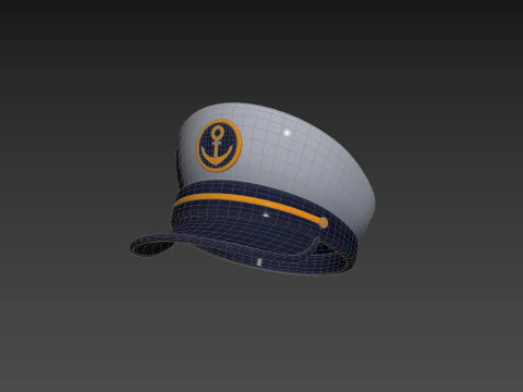 Prop051 Captain Hat 3D Model