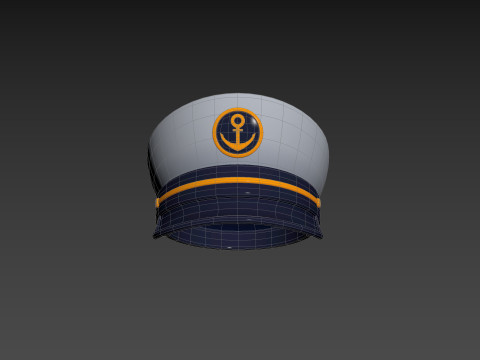 Prop051 Captain Hat 3D Модель