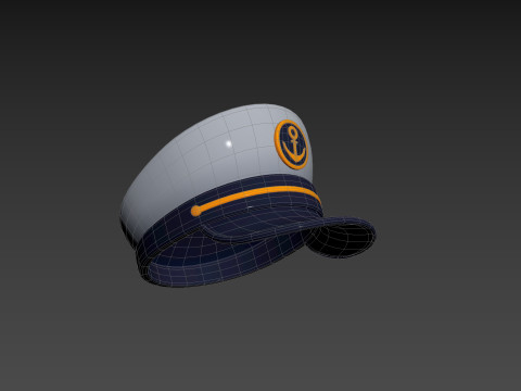 Prop051 Captain Hat 3D Модель