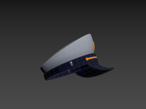 Prop051 Captain Hat 3D Модель
