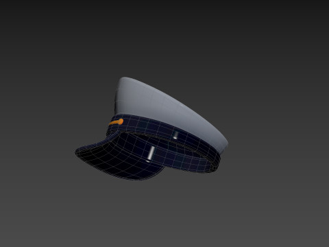 Prop051 Captain Hat 3D Модель