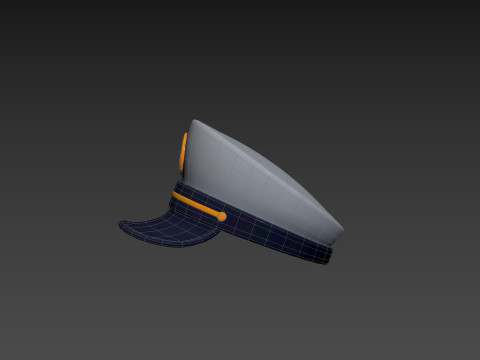 Prop051 Captain Hat 3D Модель