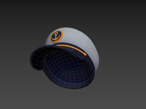 Prop051 Captain Hat 3D Модель