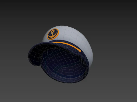 Prop051 Captain Hat 3D Model