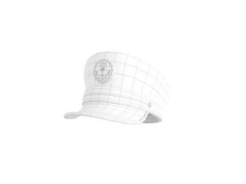 Prop051 Captain Hat 3D Модель