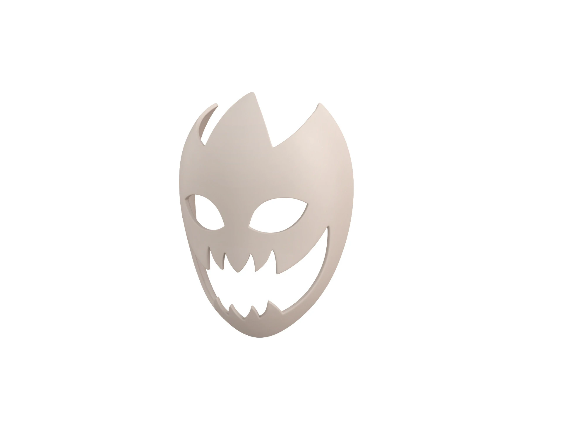 Prop054 Ghost Mask 3D Model .c4d .max .obj .3ds .fbx .stl .blend 