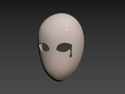 Prop055 Tear Mask Model 3D