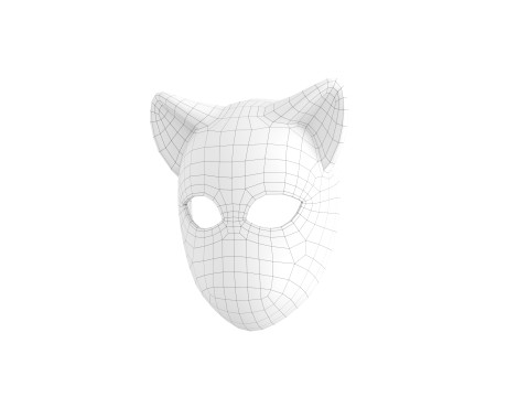 Prop057 Cat Mask Modello 3D