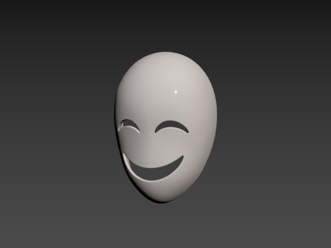 Prop058 Happy Mask 3D 모델