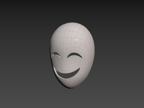 Prop058 Happy Mask 3D 모델