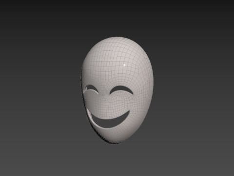 Prop058 Happy Mask 3D 모델