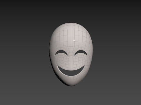 Prop058 Happy Mask 3D 모델