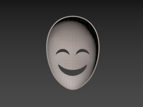 Prop058 Happy Mask 3D 모델