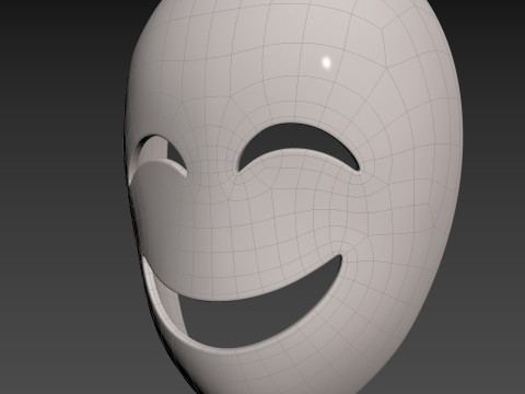 Prop058 Happy Mask 3D 모델