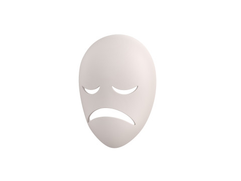 Prop059 Sad Mask 3D 모델