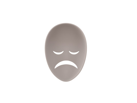 Prop059 Sad Mask Modelo 3D