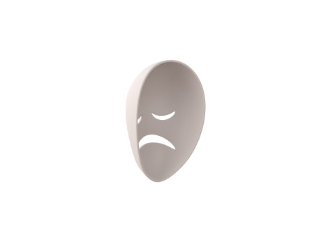 Prop059 Sad Mask Modelo 3D