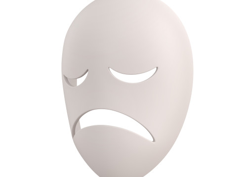 Prop059 Sad Mask Modelo 3D