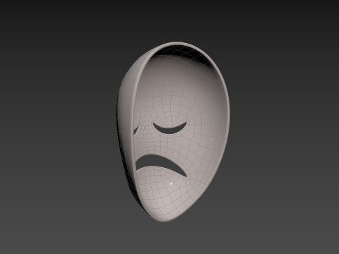 Prop059 Sad Mask Modelo 3D