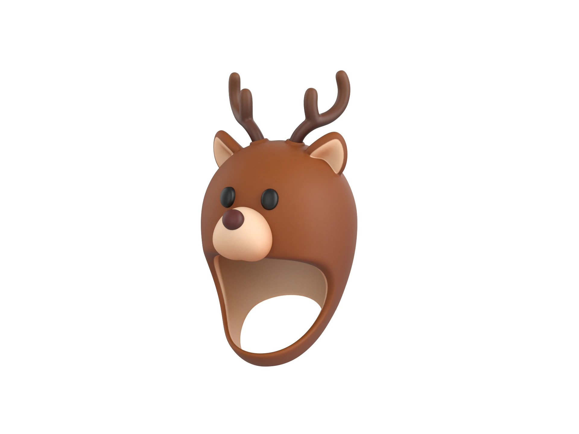 Prop063 Deer Hat 3D Model .c4d .max .obj .3ds .fbx .stl .blend 