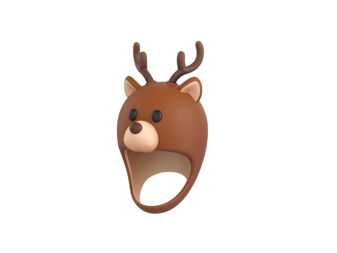 Chap&eacute;u de veado Prop063 Modelo 3D