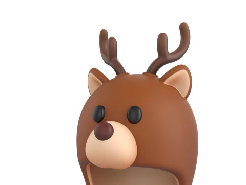 Prop063 Deer Hat 3D Model