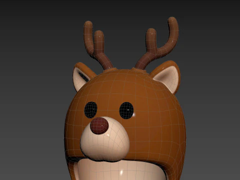 Prop063 Deer Hat 3D Model