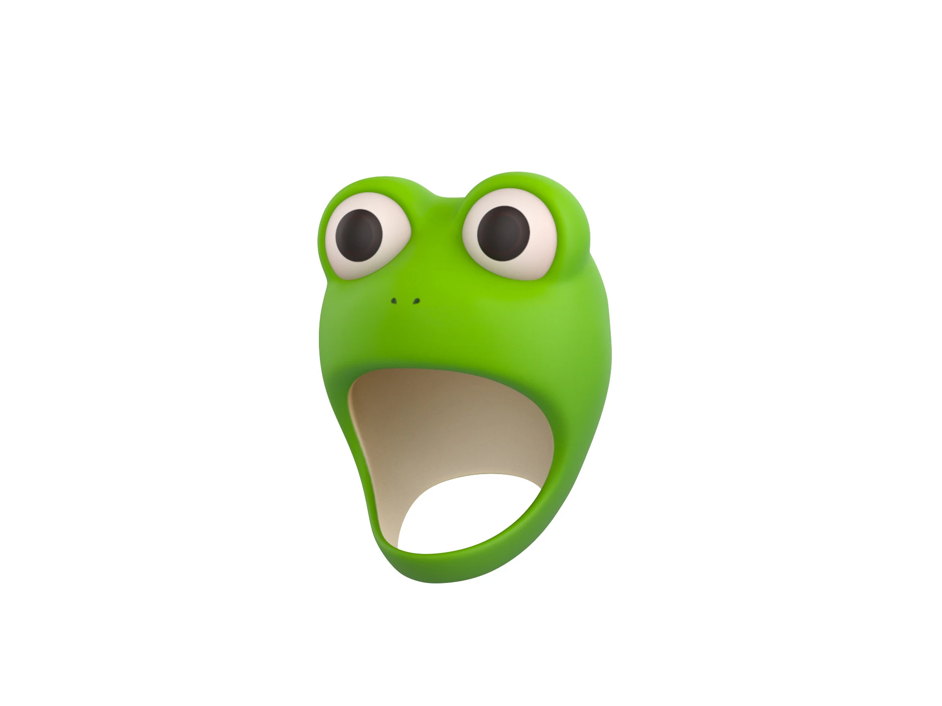 Prop064 Frog Hat 3D Model .c4d .max .obj .3ds .fbx .stl .blend 