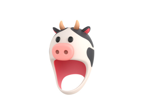 Prop066 Cow Hat 3D-Modell
