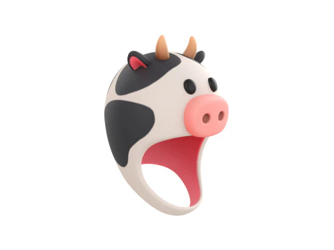 Prop066 Cow Hat 3D Model