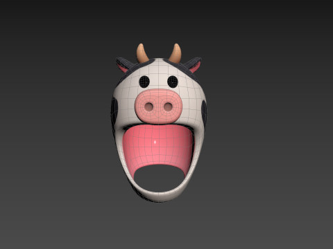 Prop066 Cow Hat 3Dモデル