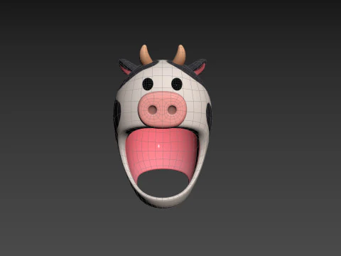 Prop066 Cow Hat 3D Model