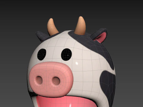 Prop066 Cow Hat 3D Model