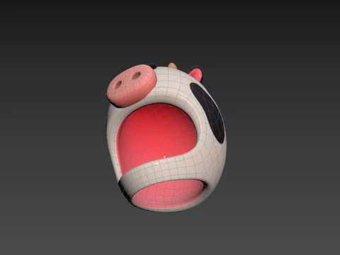 Prop066 Cow Hat 3D Model