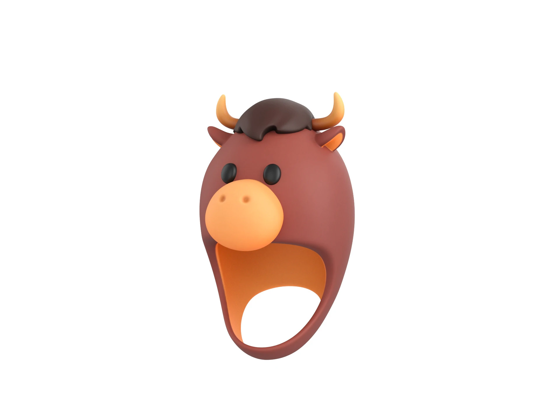 Prop067 Bull Hat 3D Model .c4d .max .obj .3ds .fbx .stl .blend 