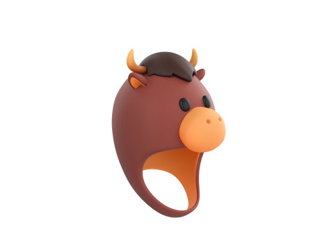 Prop067 Bull Hat 3D Модель