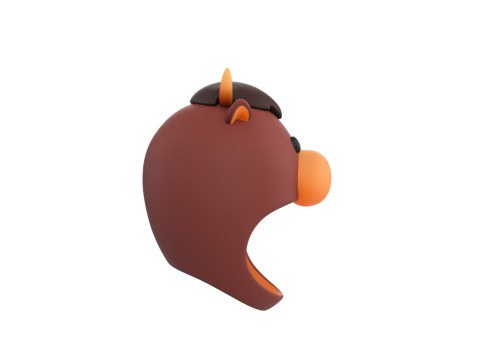 Prop067 Bull Hat 3D Модель