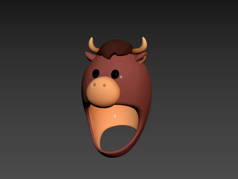 Prop067 Bull Hat 3D Model