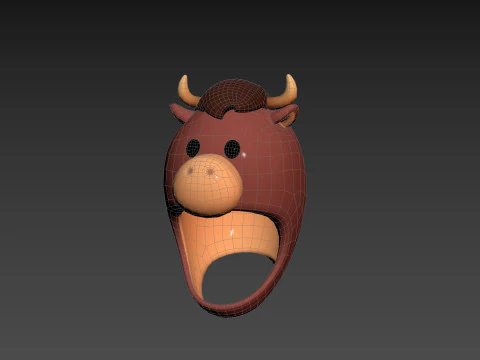 Prop067 Bull Hat 3D Model