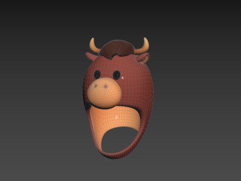 Prop067 Bull Hat 3D Модель