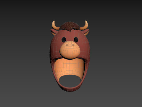 Prop067 Bull Hat 3D Модель