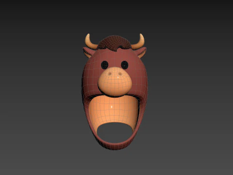 Prop067 Bull Hat 3D Model