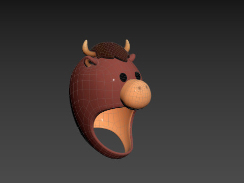 Prop067 Bull Hat 3D Модель