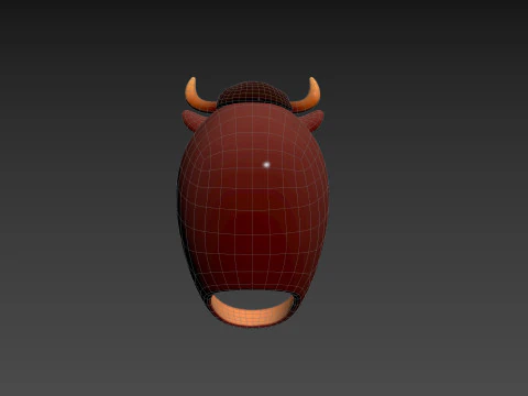 Prop067 Bull Hat 3D Model