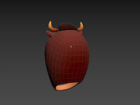 Prop067 Bull Hat 3D Model