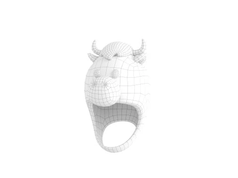 Prop067 Bull Hat 3D Model